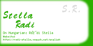 stella radi business card